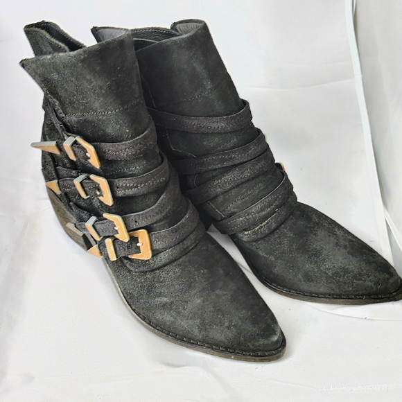 NWOT Free People Mason Western Booties Boots sz 6.5 - Picture 5 of 6